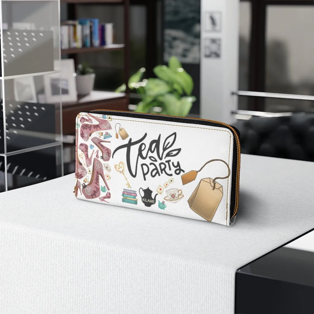 Zipper Wallet 'Tea Party'